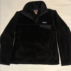 Women’s Small Patagonia Black Re-Tool Snap-T Pullover Fleece
